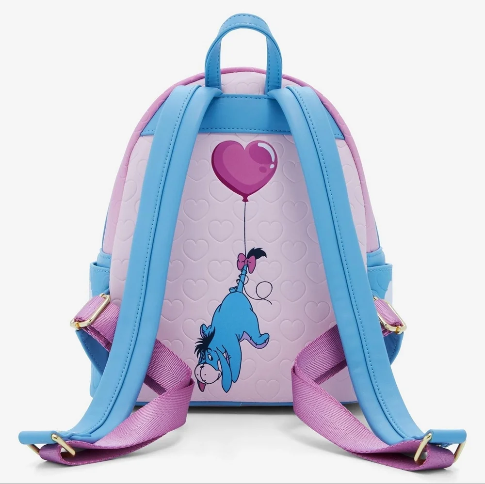 Loungefly Disney Eeyore Heart Balloons Mini Backpack NWT